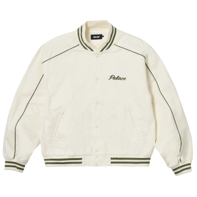 Pre-owned Palace Catch It Bomber Jacket 'cement' In Grey