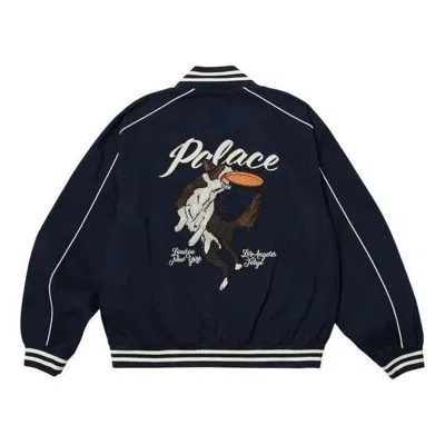 Palace Catch It Bomber Jacket 'navy' In Blue