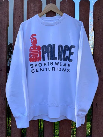 Pre-owned Palace Centurian Crew Sweatshirt In White