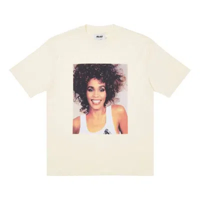 Palace Character Pattern Round Neck Short Sleeve Unisex White In Neutral