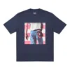 Palace Character Printing Short Sleeve Unisex Navy Blue In Blue
