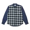 Palace Check Panel Chambray Shirt 'blue'
