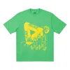 Palace Chest Logo Round Neck Short Sleeve Unisex Green In Green