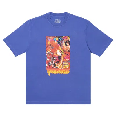 Pre-owned Palace Chila T-shirt 'ultra' In Blue