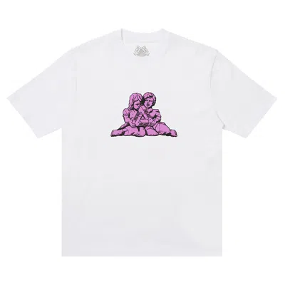 Pre-owned Palace Chiseled T-shirt 'white' | Men's Size L