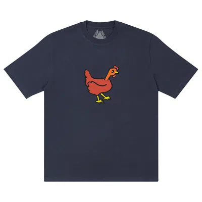 Pre-owned Palace Clucking T-shirt 'navy' In Blue
