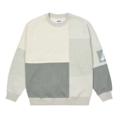 Palace Colour Block Crew 'grey' In Multi