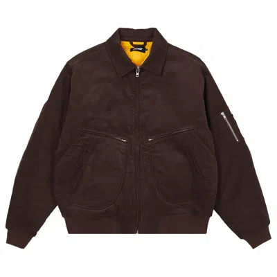 Pre-owned Palace Cord Ma-1 'brown'