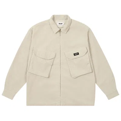 Pre-owned Palace Cord Pdu Overshirt 'concrete Grey' | Men's Size M