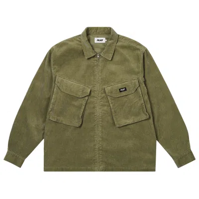 Pre-owned Palace Cord Pdu Overshirt 'olive' | Green | Men's Size M