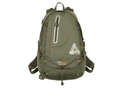 Pre-owned Palace Cordura Double Diamond Backpack In Olive In Green