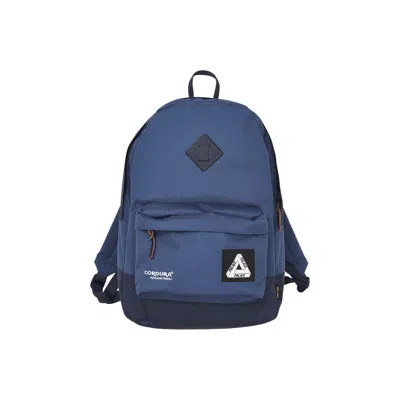Pre-owned Palace Cordura Duck Canvas Backpack 'blue/navy' | Men's Size Onesize