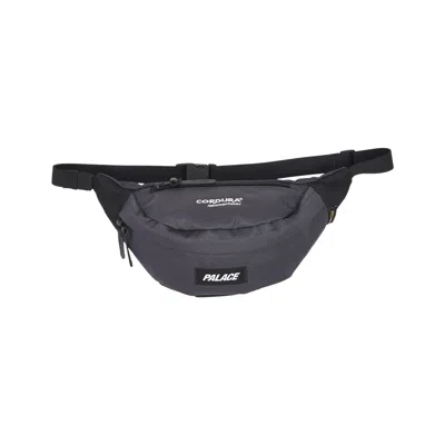 Pre-owned Palace Cordura Duck Canvas Cross Body Bag 'carbon/black' | Grey | Men's Size Onesize In Gray