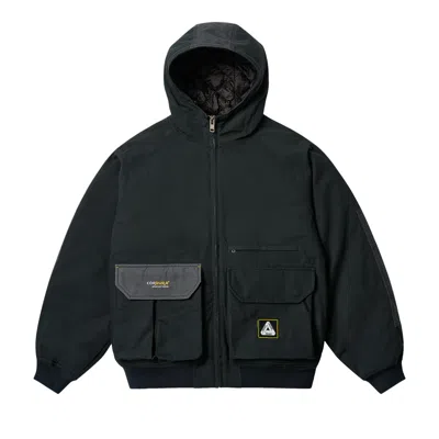 Pre-owned Palace Cordura Duck Canvas Jacket 'onyx' In Grey