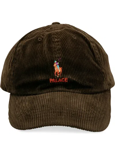 Palace Corduroy Classic Polo Cap In Brown