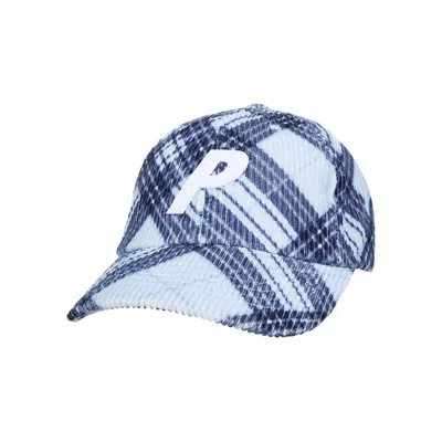 Pre-owned Palace Corduroy P 6-panel 'blue Bias Check' | Men's Size Onesize