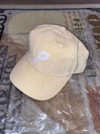 Pre-owned Palace Corduroy P 6-panel In Soft White
