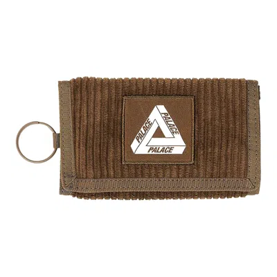 Pre-owned Palace Corduroy Tri Wallet 'brown' | Men's Size Onesize