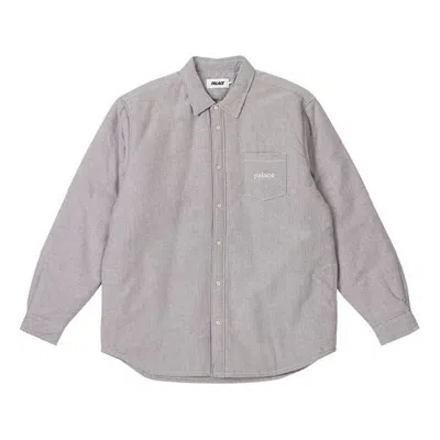 Palace Cozy Shirt 'brown' In Gray