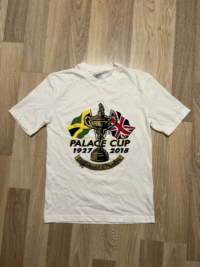 Pre-owned Palace Cup Different Strokes 2018 T-shirt In White
