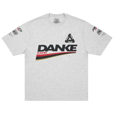 Pre-owned Palace Danke T-shirt 'grey Marl' | Men's Size L