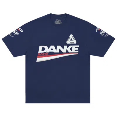 Pre-owned Palace Danke T-shirt 'navy' | Blue | Men's Size Xxl