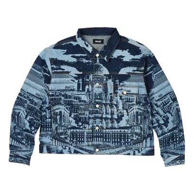Palace Denim Jacket 'mega ' In Blue