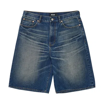 Pre-owned Palace Denim Short 'indigo Sand Wash' | Tan | Men's Size L In Brown