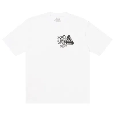 Pre-owned Palace Derek Garage T-shirt 'white'