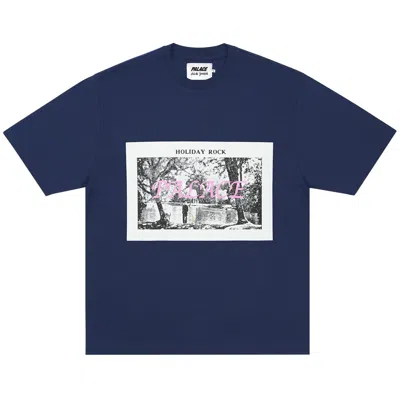 Pre-owned Palace Dick Jewell T-shirt 'navy' | Blue | Men's Size S