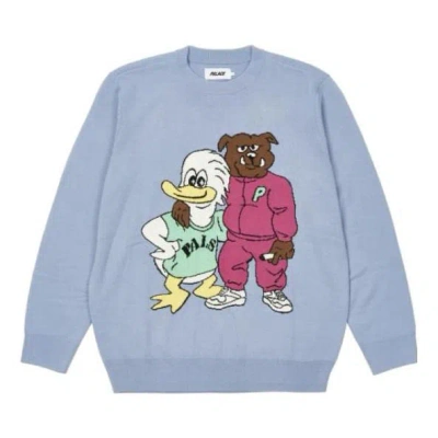 Palace Dog And Duck Knit 'blue'