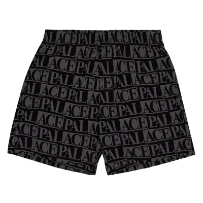 Pre-owned Palace Domino Print Swim Shorts 'black'