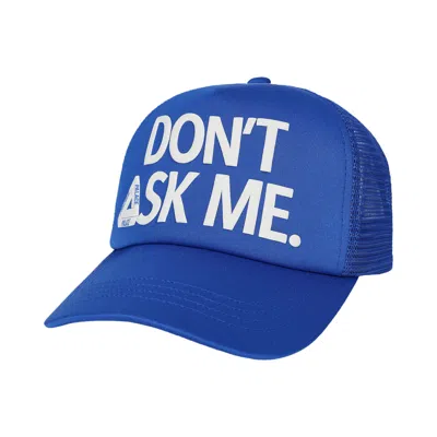 Pre-owned Palace Don't Ask Trucker 'palatial Blue' | Men's Size Onesize