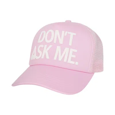 Pre-owned Palace Don't Ask Trucker 'sweet Pink' | Men's Size Onesize