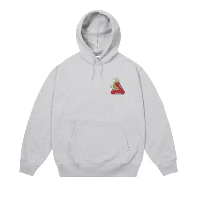 Pre-owned Palace Dragon Bones Tri Hood 'grey Marl' | Men's Size L In Gray