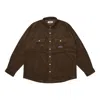 Palace Drop Shoulder Cord Shirt 'nice Brown'