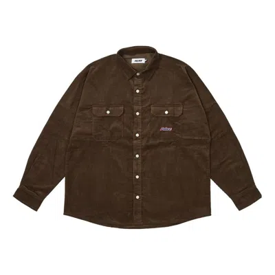 Palace Drop Shoulder Cord Shirt 'nice Brown'