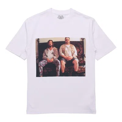 Palace Dude T-shirt Character Green Round Neck Short Sleeve Unisex White