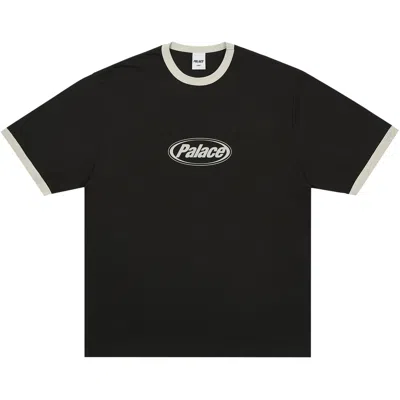 Pre-owned Palace Elipse Ringer T-shirt 'black' | Men's Size M