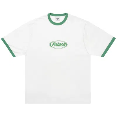 Pre-owned Palace Elipse Ringer T-shirt 'white' | Men's Size Xl