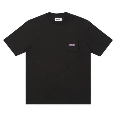 Pre-owned Palace Embroidered Pocket T-shirt 'black' | Men's Size S