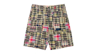 Pre-owned Palace Engineered Garments Patch Work Madras Short In Multi