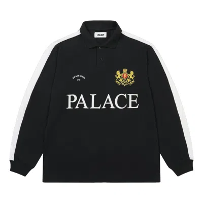 Pre-owned Palace Established Long-sleeve Polo 'black' | Men's Size L