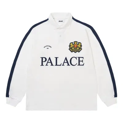 Pre-owned Palace Established Long-sleeve Polo 'navy' | Blue | Men's Size Xl