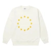 Palace Eu-don Fw21 Crew Sweater 'beige' In White