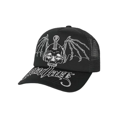 Pre-owned Palace Evil  Trucker 'black' | Men's Size Onesize
