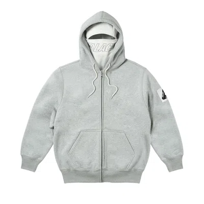 Pre-owned Palace Facemask Shearling Thermal Hood 'grey' | Men's Size M