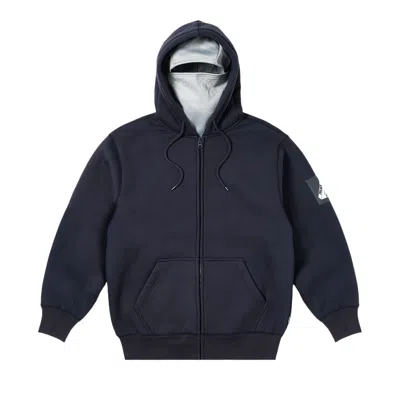 Pre-owned Palace Facemask Shearling Thermal Hood 'navy' | Blue | Men's Size M
