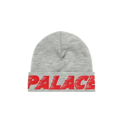 Pre-owned Palace Fast Beanie 'grey Marl' | Men's Size Onesize In Gray
