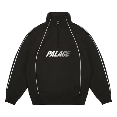 Pre-owned Palace Fast Logo 1/4 Zip 'black' | Men's Size L